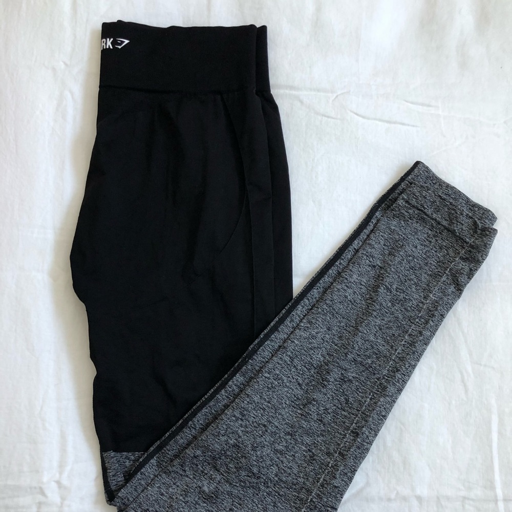 gym shark two-toned leggings